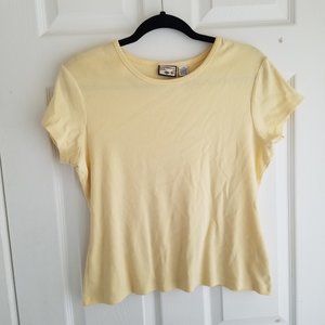 Vintage pastel yellow top